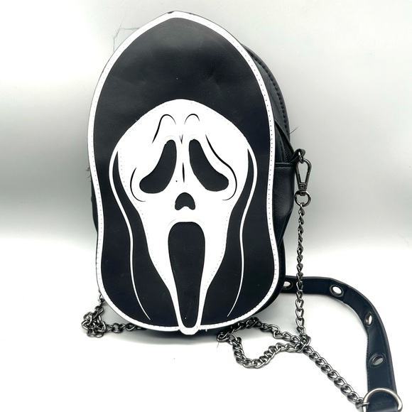 SCREAM Ghost Face Crossbody Bag Halloween Horror Movie Collectible Purse - Picture 1 of 3